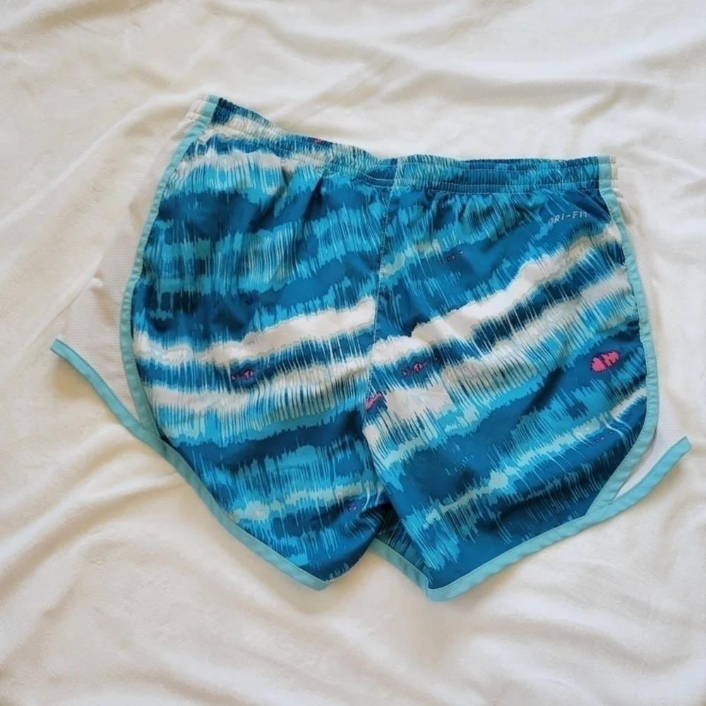 Nike Dri-Fit radio tie dye running shorts with liner Youth L